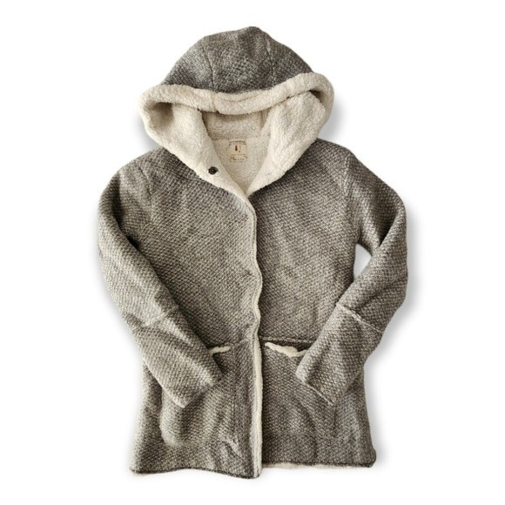 Zara Girls Knitwear Outerwear Sweater with Hood Sherpa Lined. 13/14